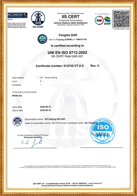 Certificate Of Honor