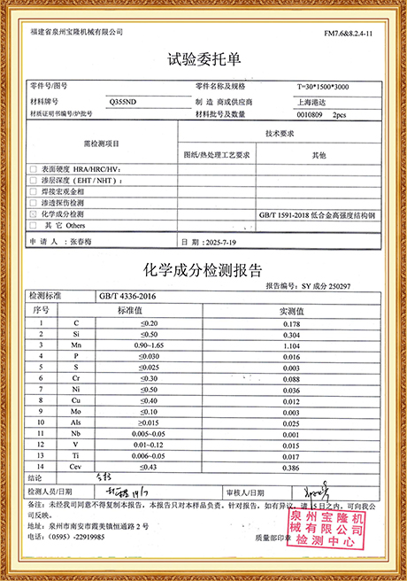 Certificate Of Honor