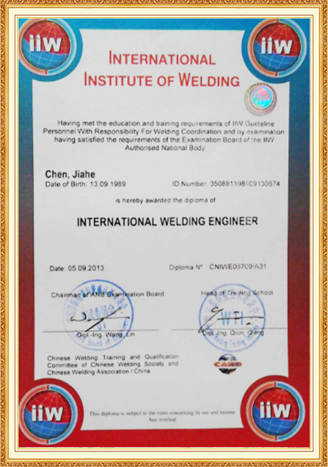 Certificate Of Honor