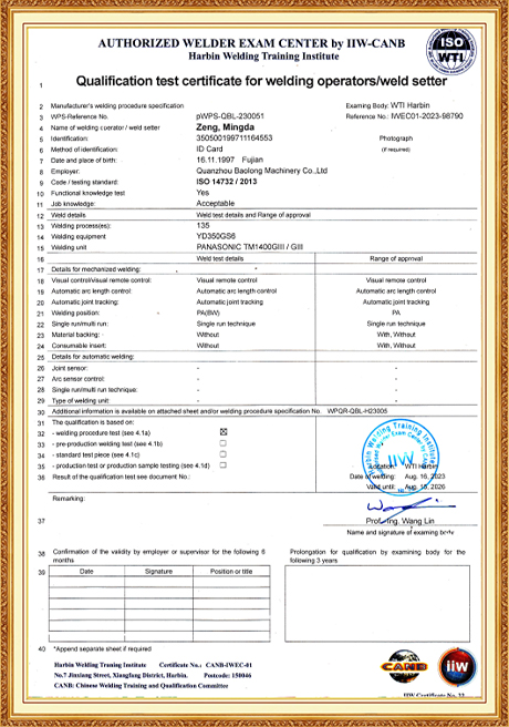 Certificate Of Honor